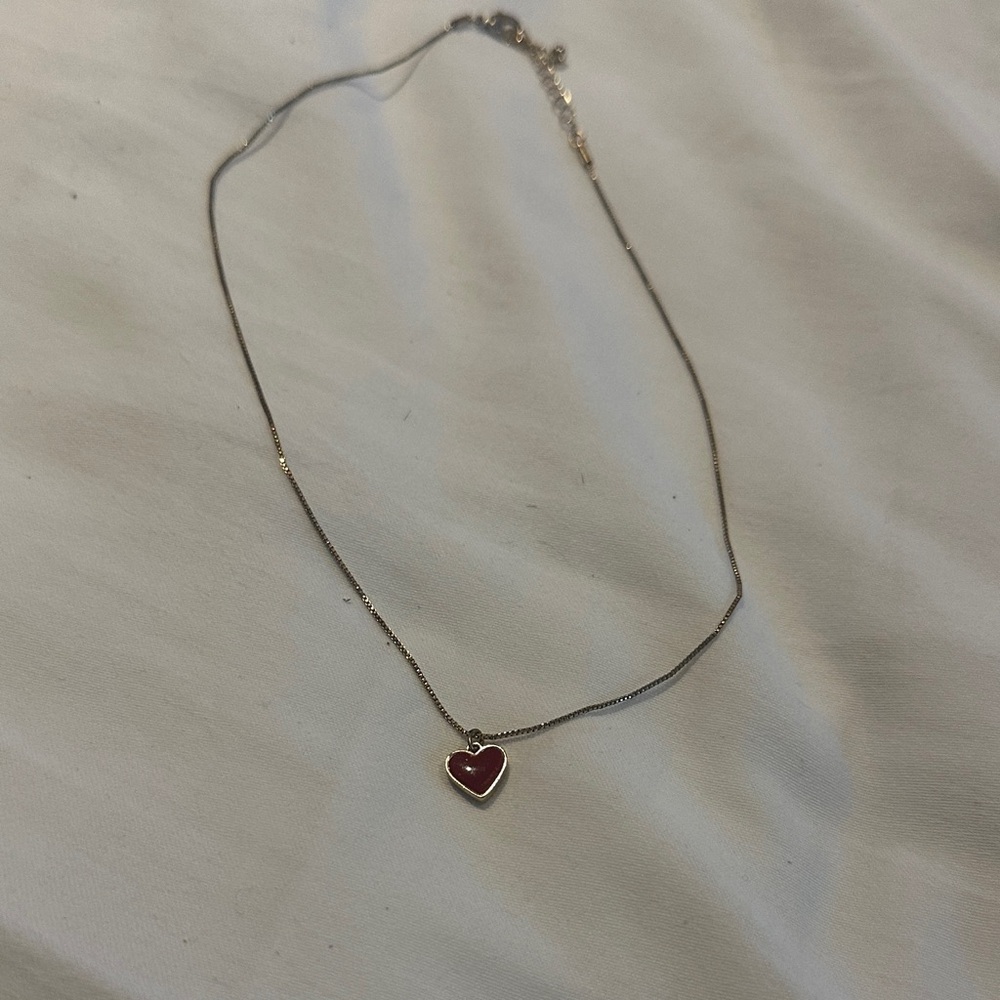 Gold Heart Pendant Necklace